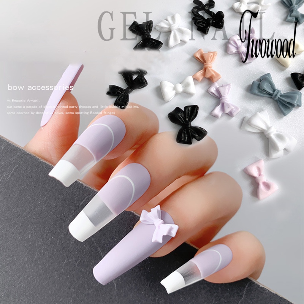 5pcs / Set Ornamen Pita 3D Efek Gloss Untuk Dekorasi Manicure Wanita