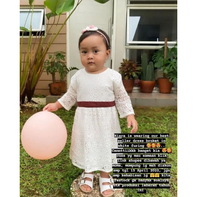 Usia 6 Bln - 6 Thn Dress Brokat |Dress Anak |Pakaian Anak Cewek |Dress  Brokat Anak Cewek |Baju Leba