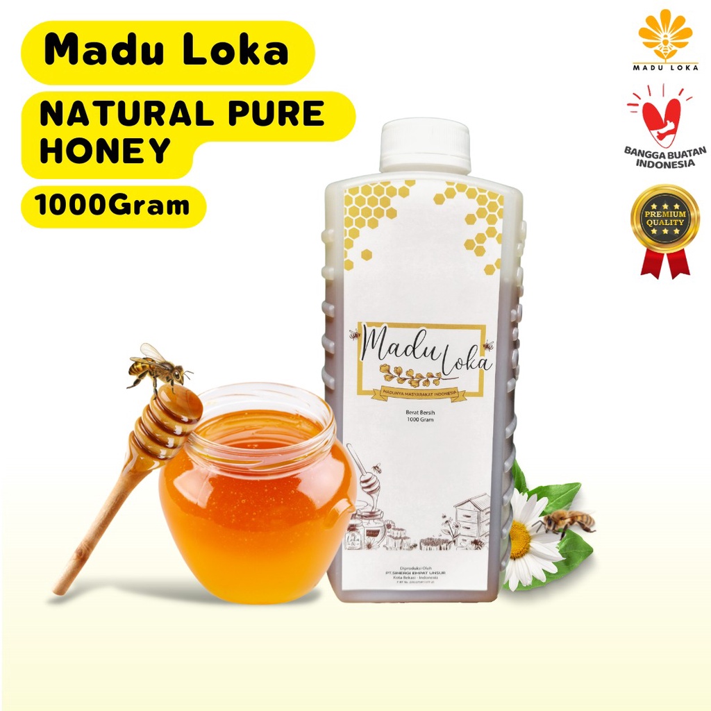 

Madu Asli - Madu Loka 1kg Natural Pure Honey