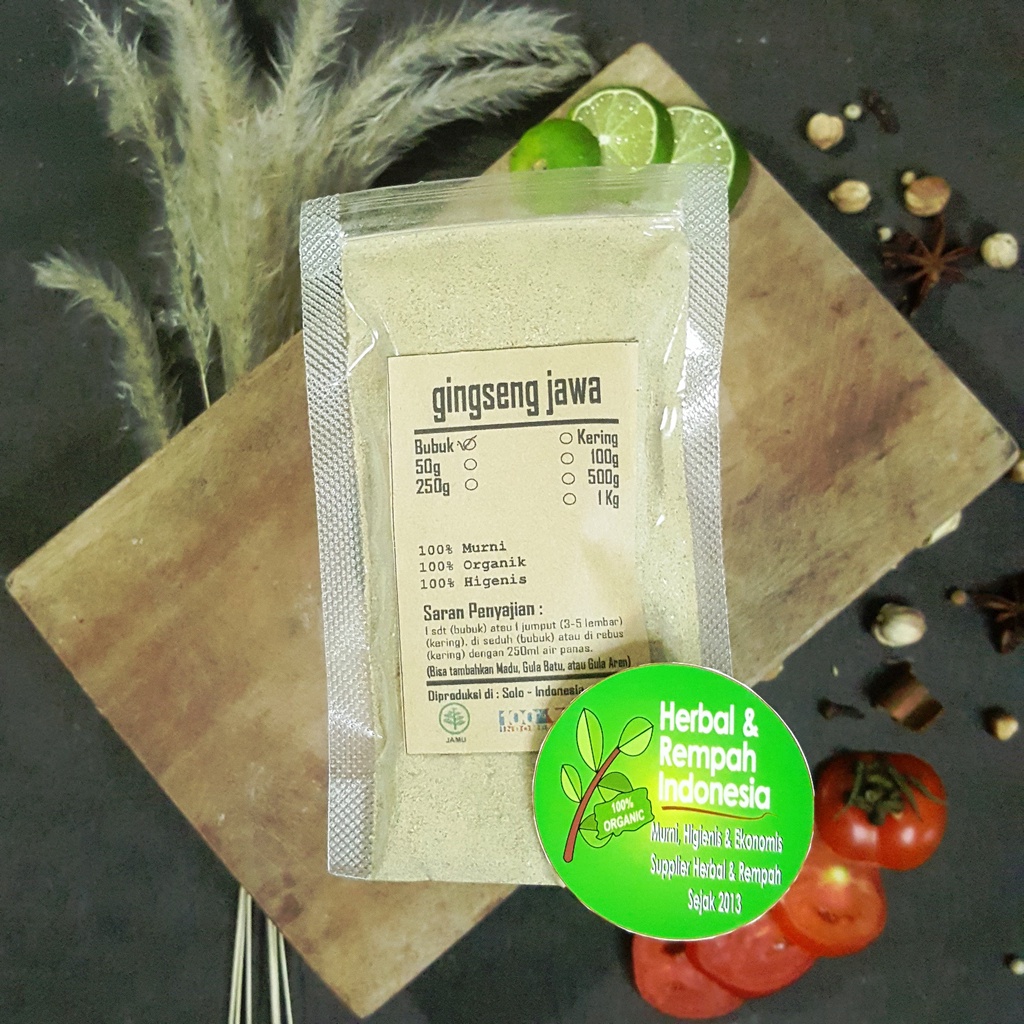 

Gingseng Jawa Bubuk - 50 GR / REMPAH / JSR / 100% MURNI