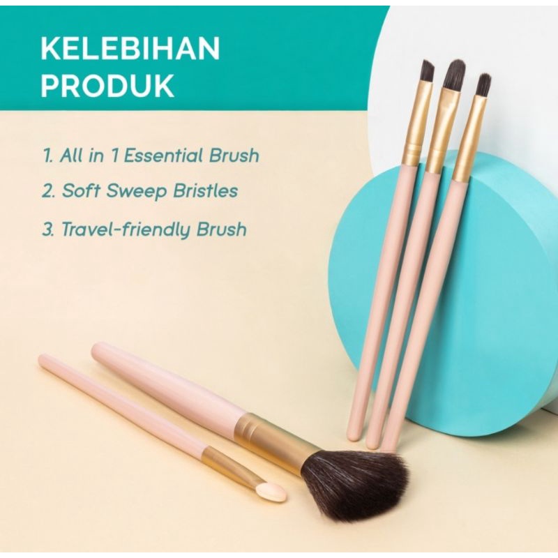 YOU GLAMFIX BRUSH SET KUAS MAKEUP ISI 5