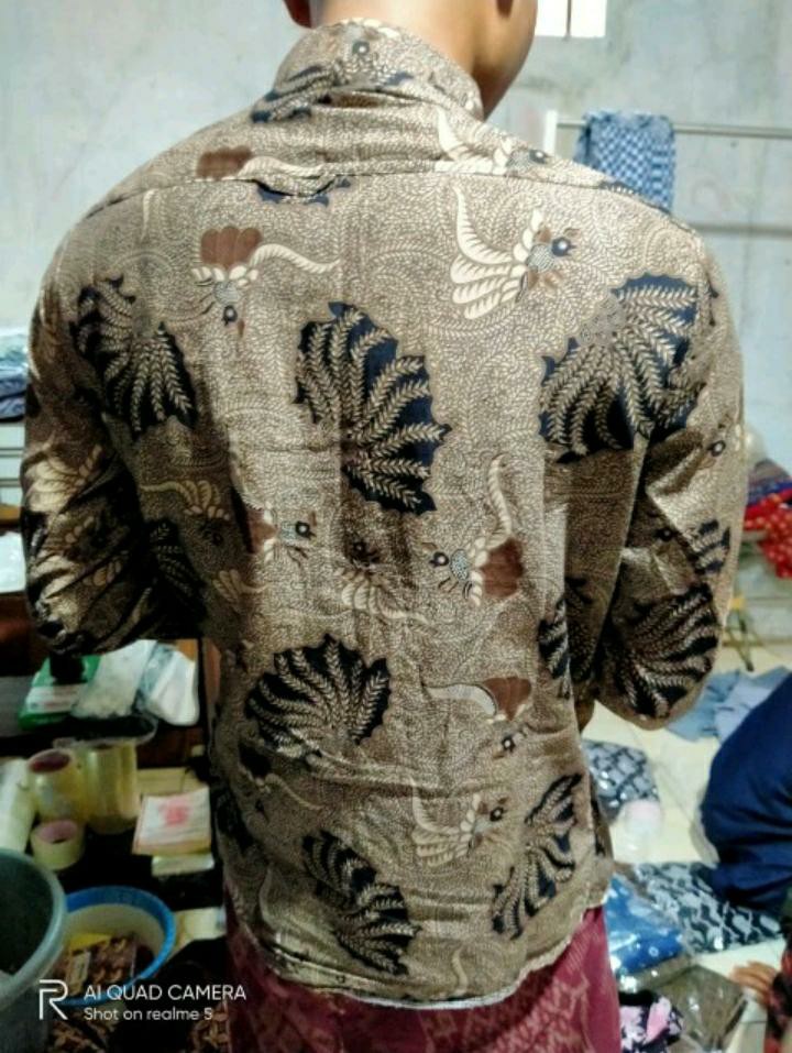 Baju Batik Pria Slimfit & Kemeja Batik Berfuring Regulerfit Premium Lengan Panjang [abah Blawong]