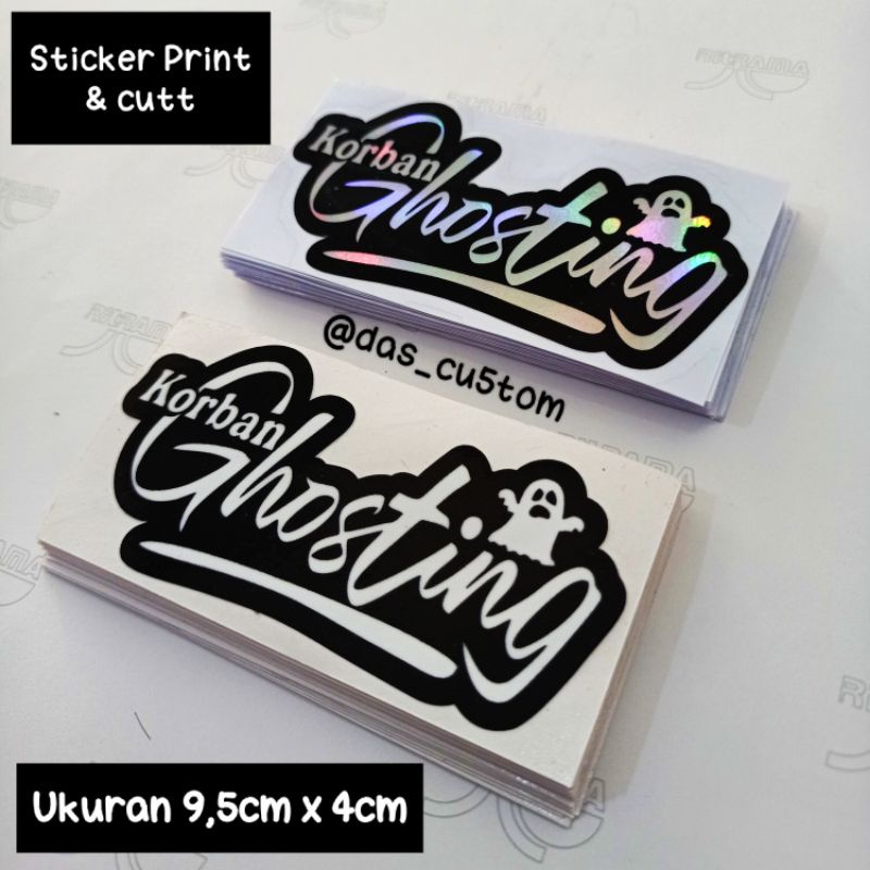 sticker printing KORBAN GHOSTING