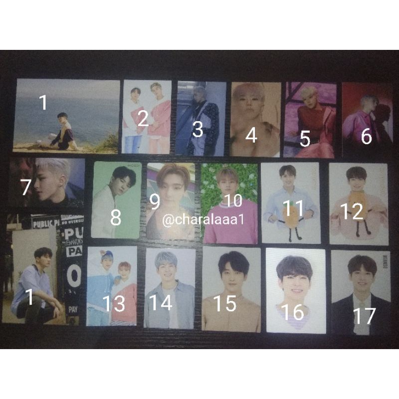 [READY] Photocard Seventeen pc tc woozi wonwoo mingyu jun japan korea