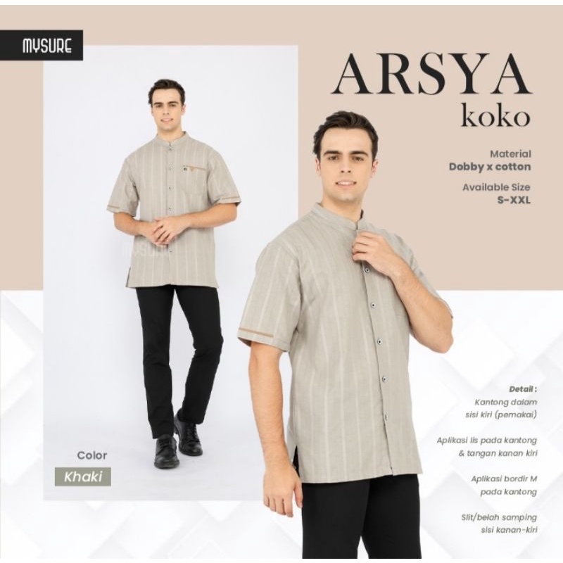 ARSYA KOKO BY MYSURE, BAJU KOKO, BAJU KOKO TERBARU, BAJU MUSLIM