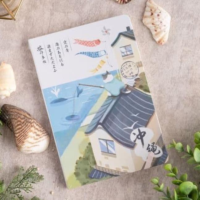 

♜║ UCHII A5 KISETSU Notebook Japanese Painting | Buku Catatan Hard Cover - KAKI - Summer ⚠