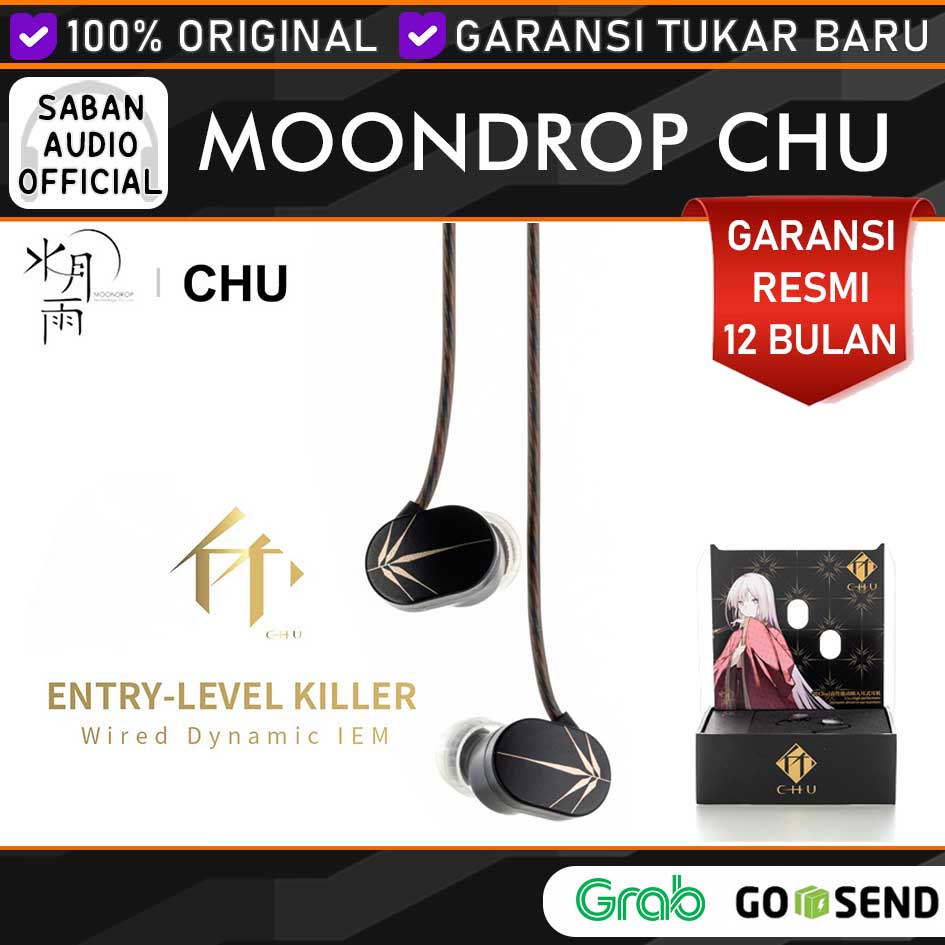 MOONDROP CHU Entry Level Killer/Spaceship Upgrade 10mm Dynamic Driver In-ear IEM alt CCA CRA KZ DQ6 KZ EDX Pro Moondrop Quarks SSP Aria