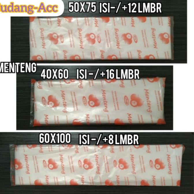 PLASTIK IKAN HIDUP / PLASTIK PE BESAR 40X60 50X75 60X100 CM