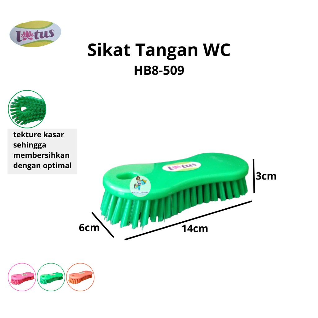 Lotus Pembersih Toilet Sikat Tangan Angka 8 WC HB8-509