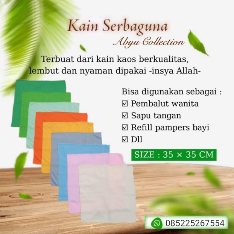 

Kain Serbaguna 1pak isi 10 lembar