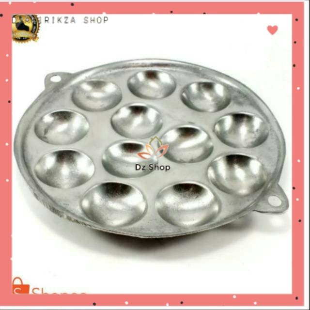 Cetakan Kue Cubit 12 Lubang , Pentol Goreng Telur, Cetakan telur puyuh goreng mini cetakan glodak