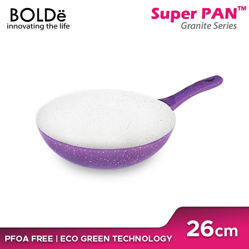 BOLDë Granite Wajan / Super Pan Wok 26 cm Purple