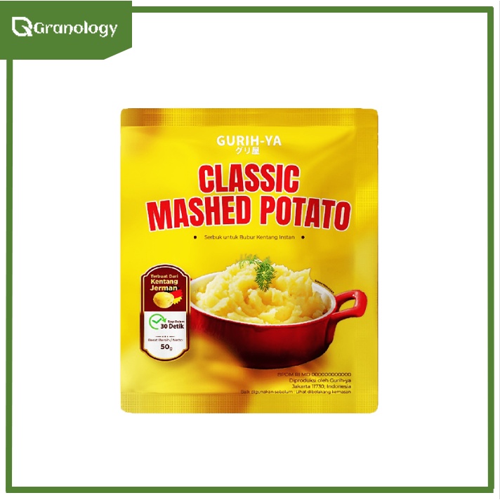 Gurih-Ya Classic Mashed Potato (Bubur Kentang Instant) 50 gram