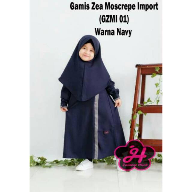 PO  Gamis Zea Moscrepe (Couple Ibu. Anak dan Remaja)
