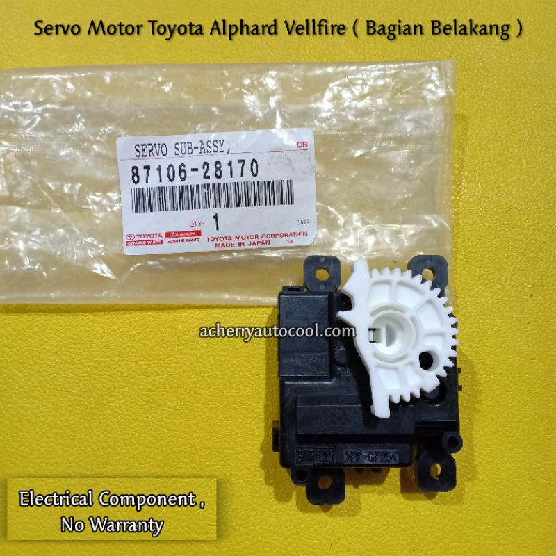 Servo Motor Toyota Alphard Bagian Belakang Original