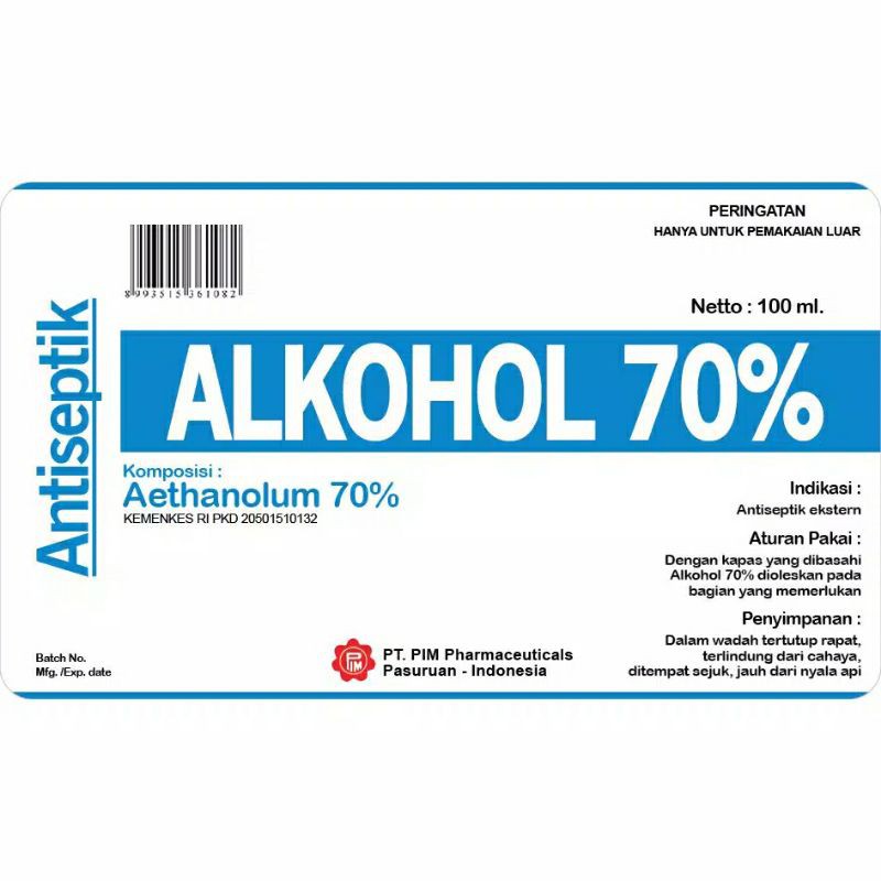 Alkohol pim 70% [ Antiseptik ]