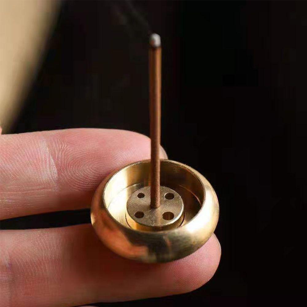 Preva Tempat Dupa Tembaga Kerucut Baru Pedupaan Cendana Coil Base Aksesoris Mini