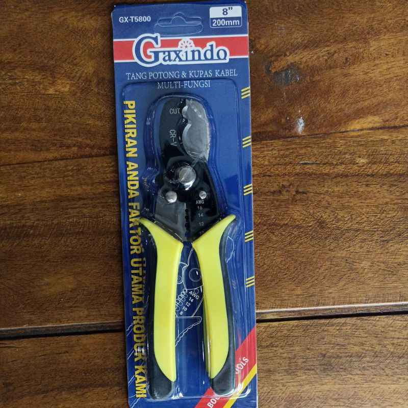 TANG POTONG KABEL TANG KUPAS KABEL 8" MULTIFUNGSI
