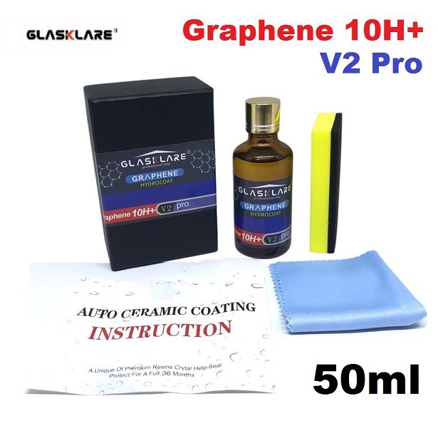 Glasklare Graphene 10H+ V2 Pro Nano Ceramic Crystal Diamond Coating Paint Protection Sealant Motor M