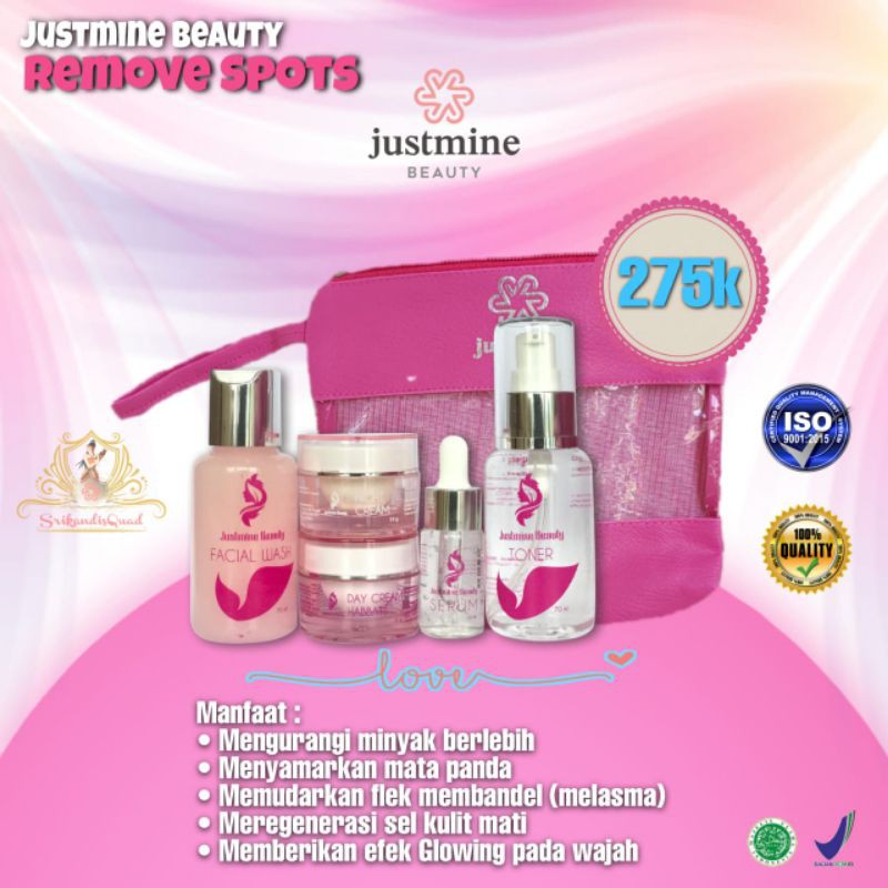 Justmine Beauty Skincare Original paket Remove/Acne More/Ultima Bpom Mengatasi Jerawat, Flek Hitam dan Kulit Sensitiif-5