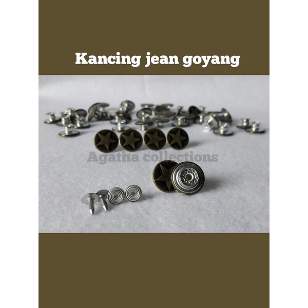 Kancing jeans putar AB / knop jeans OTL  ,ATG isi +/- 100pcs