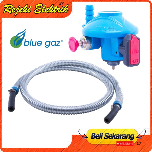 Paket Selang &amp; Regulator Blue Gas CSL Low Pressure SNI - Berkualitas