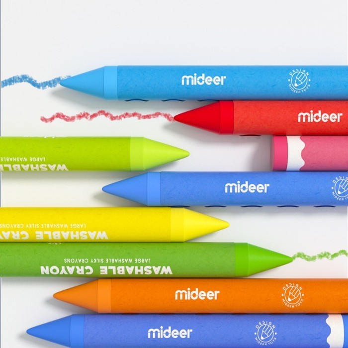 

Nikmati Malotoys - Mideer Washable Crayons 24 Warna Crayon 24 Color Mewarnai Limited