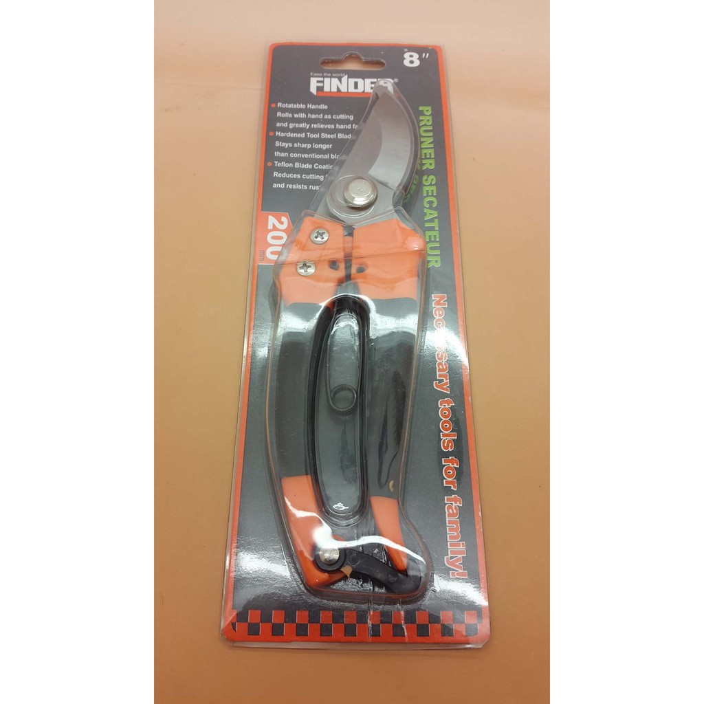 Gunting pruner secateur / Gunting ranting daun kayu FINDER 8&quot;