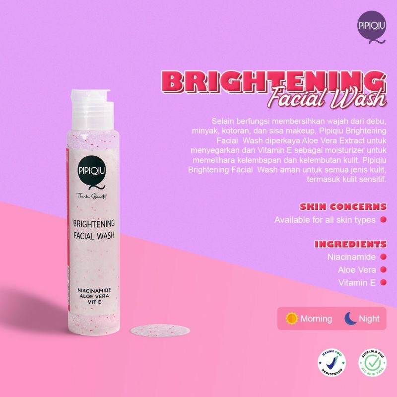 Pipiqiu Brightening Facial Wash+Niacinamid 100ml