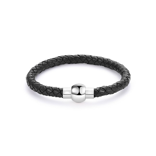 LRC Gelang Tangan Fashion Black Grids Pattern Decorated E74239