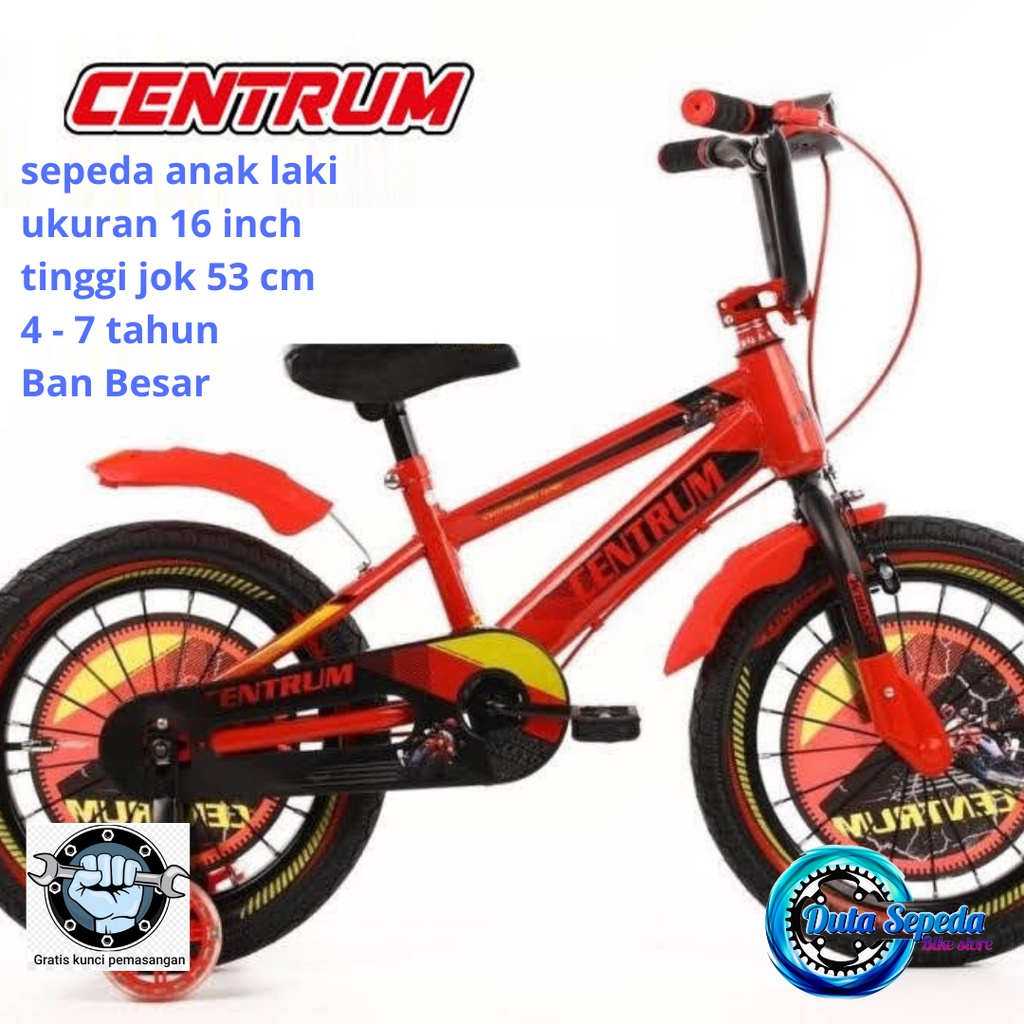 Sepeda anak laki laki usia 4 - 7 th BMX 16 inch centrum 2006