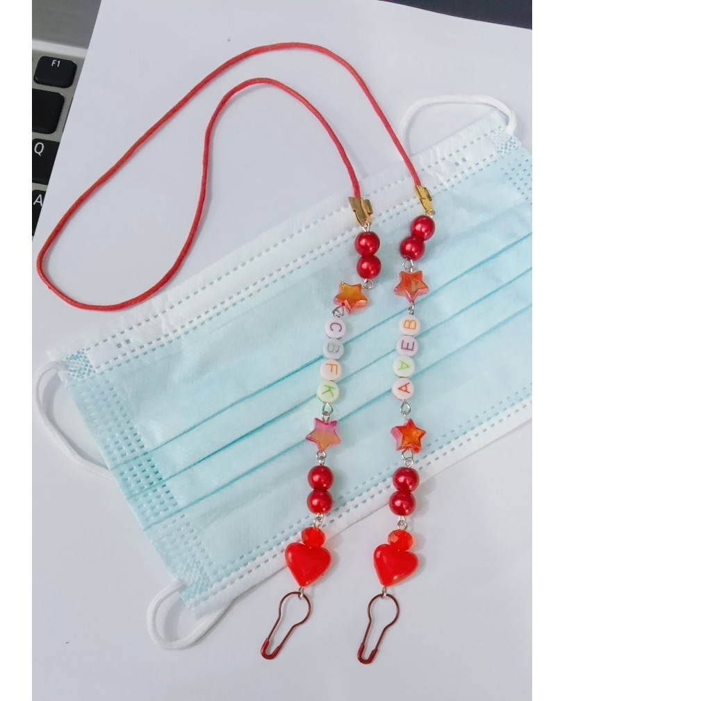 Kalung Masker Korea Strap Kalung Masker  Custom Tali Kacamata  LANYARD Kalung masker mutiara custom