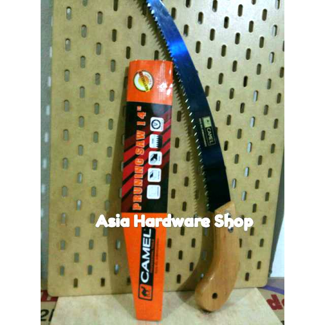 Gergaji Tangan Lengkung Gergaji Dahan Kopi 14 Inch Pruning Saw CAMEL