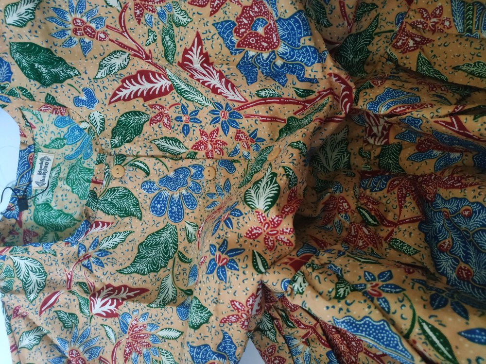Blouse Batik Kerja Motif 3 Negri Atasan Baju Wanita Blus Batik Cewek Blouse Kerja Wanita Murah Solo