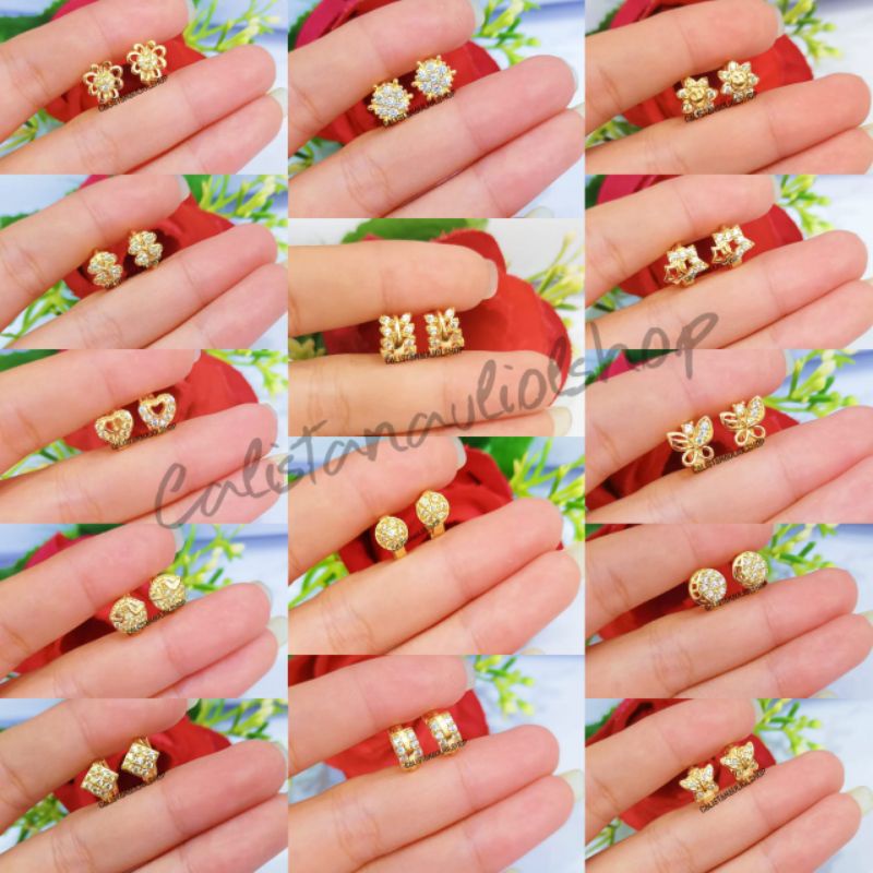 ANTING CLIP/JEPIT ANAK-ANAK CS7151P  PERHIASAN EMAS KOREA ANTI KARAT