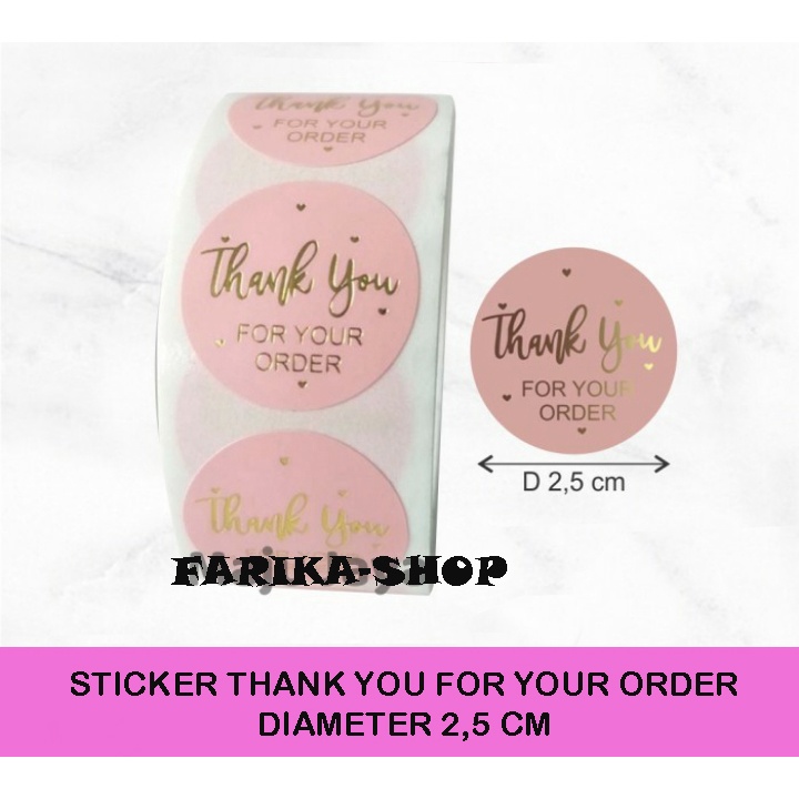 

Sticker Segel Label Thank You Bulat isi 10 pcs / Stiker Packing Souvenir Murah