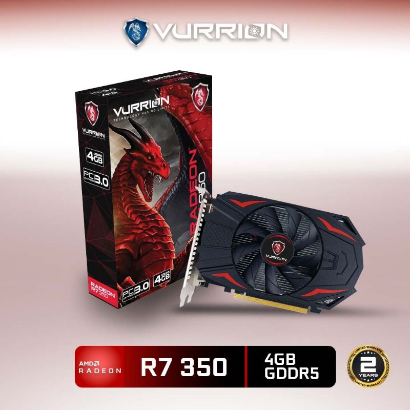 VGA AGS VURRION AMD RADEON R7 350 4GB DDR5 128bit REAL CAPACITY