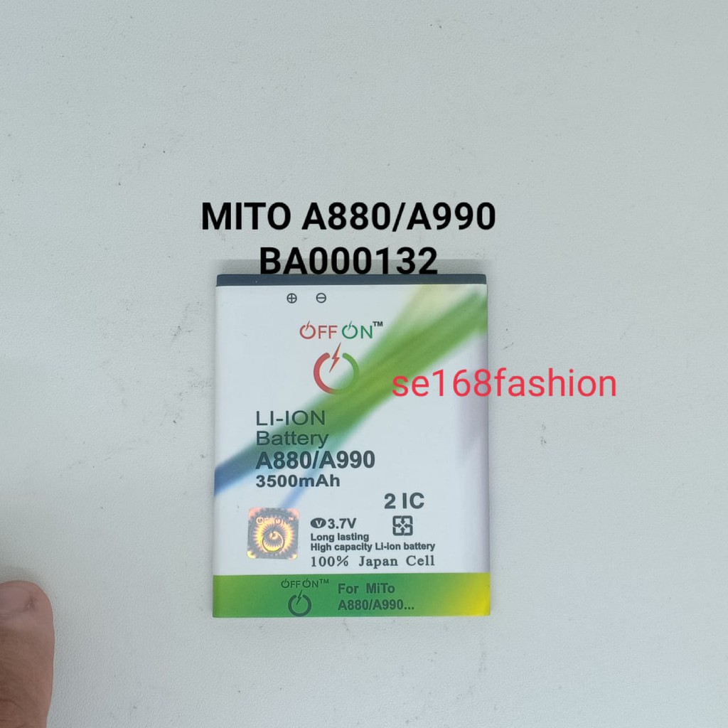 Baterai MITO A880 A990 BA000132 doublePower batre batere baterry