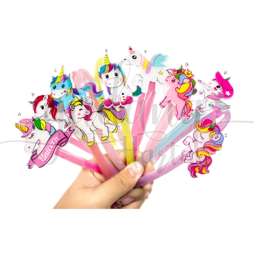 Bando Unicorn Pelangi Bandana Unik Motif Kuda Poni GH 211307