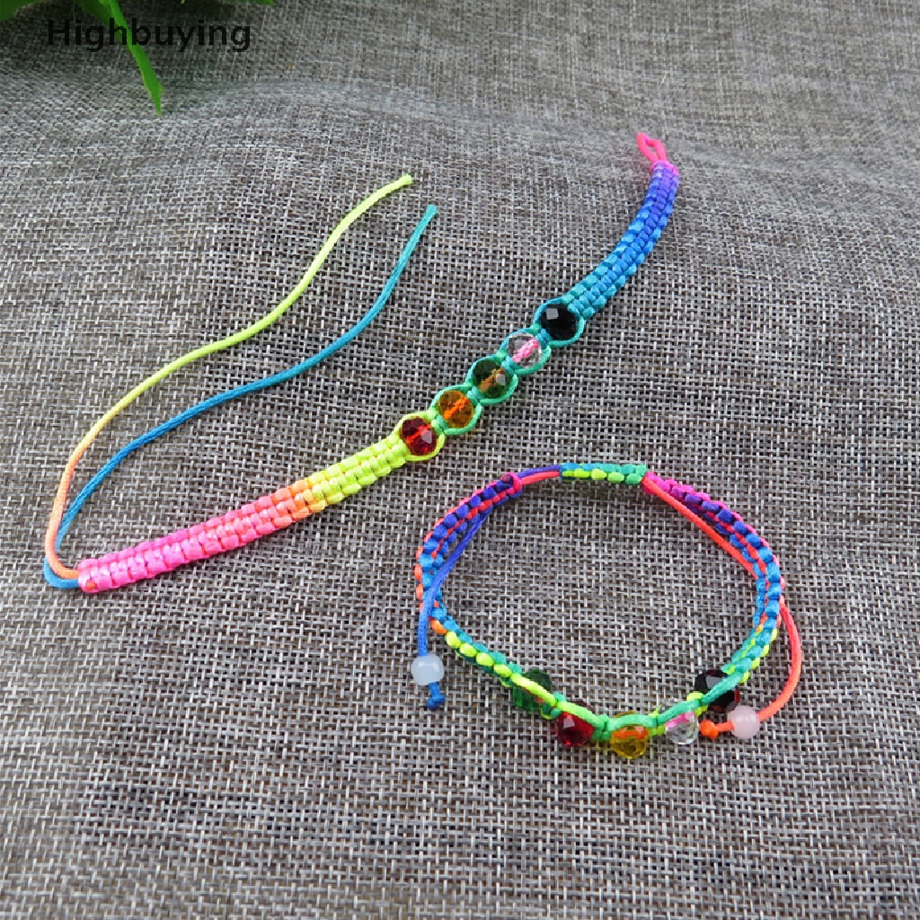 Hbid Gelang Tangan Tali Kepang Adjustable Handmade Untuk Pria / Wanita Glory