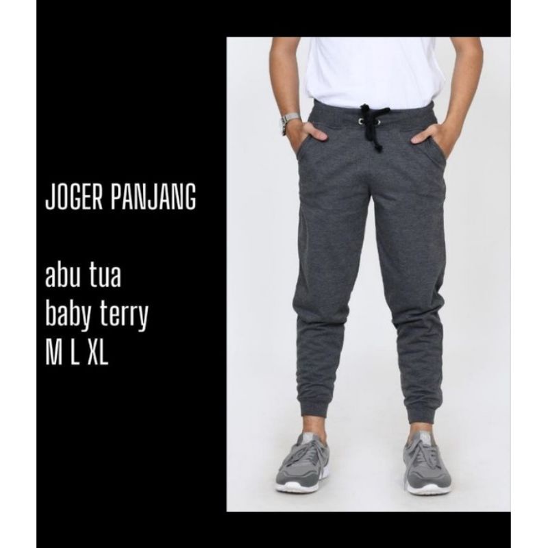 Celana Jogger Pants Polos Premium HARGA MURAH Pria Wanita Bhan Babby