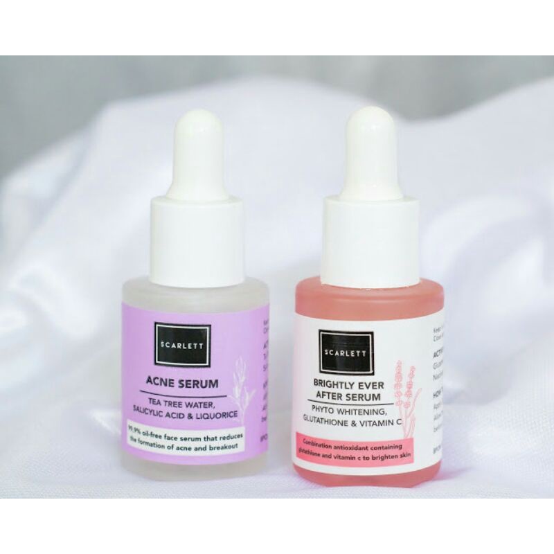 [PROMO 7.7] Scarlett Scarlet Whitening Acne Serum / Brightly Brightening Ever After Serum - 15 ml