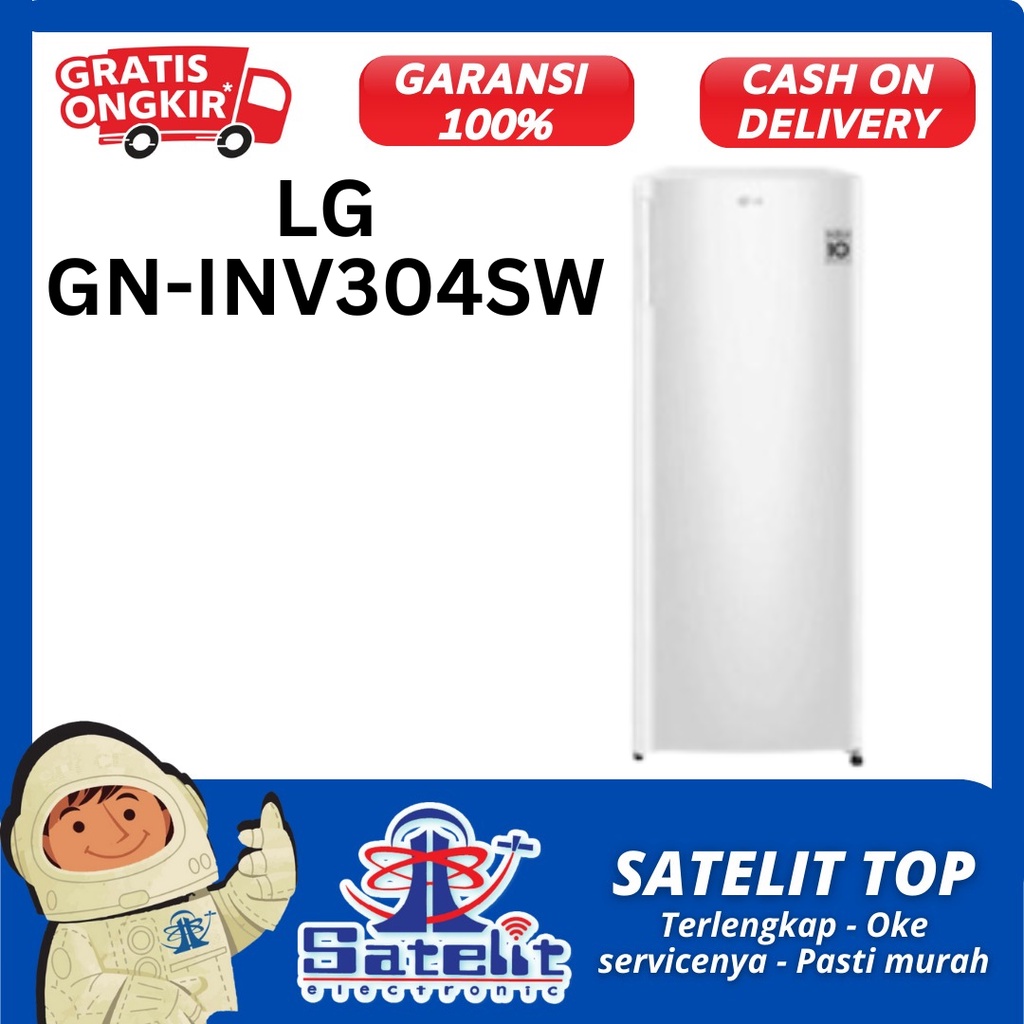 KULKAS / REFRIGERATOR LG GN-INV304SW WHITE