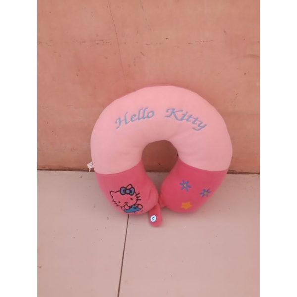 bantal leher bordir komputer bahan pelboa lembut
