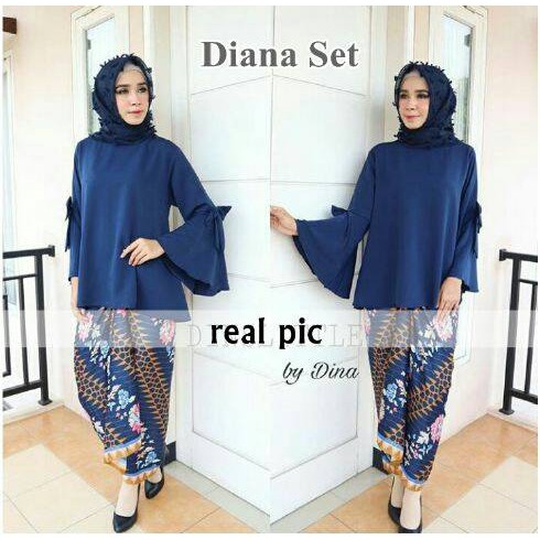 HCL STELAN DEANA NAVY / STELAN KEBAYA / BAJU KEBAYA / KEBAYA MURAH / BAJU STELAN / FREE ONGKIR