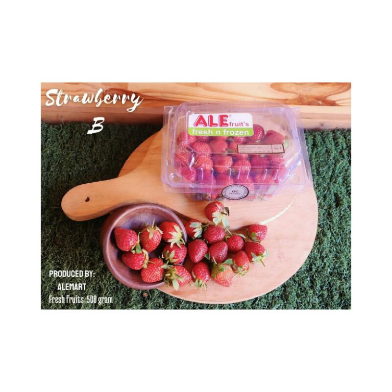 

Strawberry fresh grade B 500gr, stoberi, strawberry, strawbery