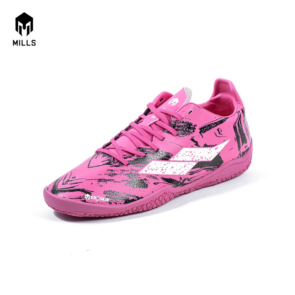 MILLS Sepatu Futsal Troya IN Magenta/Black 9400103