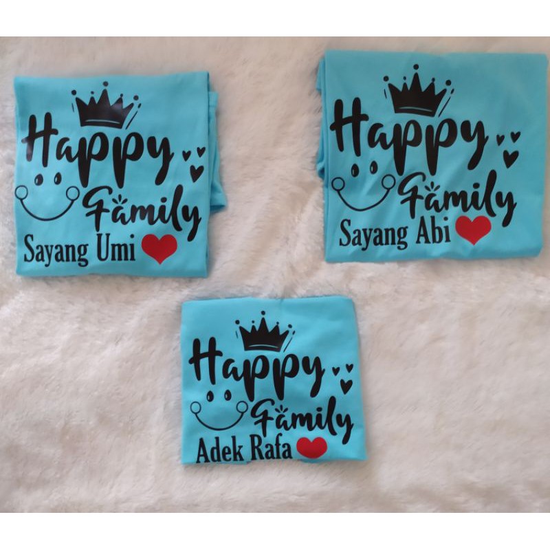 KAOS COUPLE KELUARGA 3 | HAPPY FAMILY