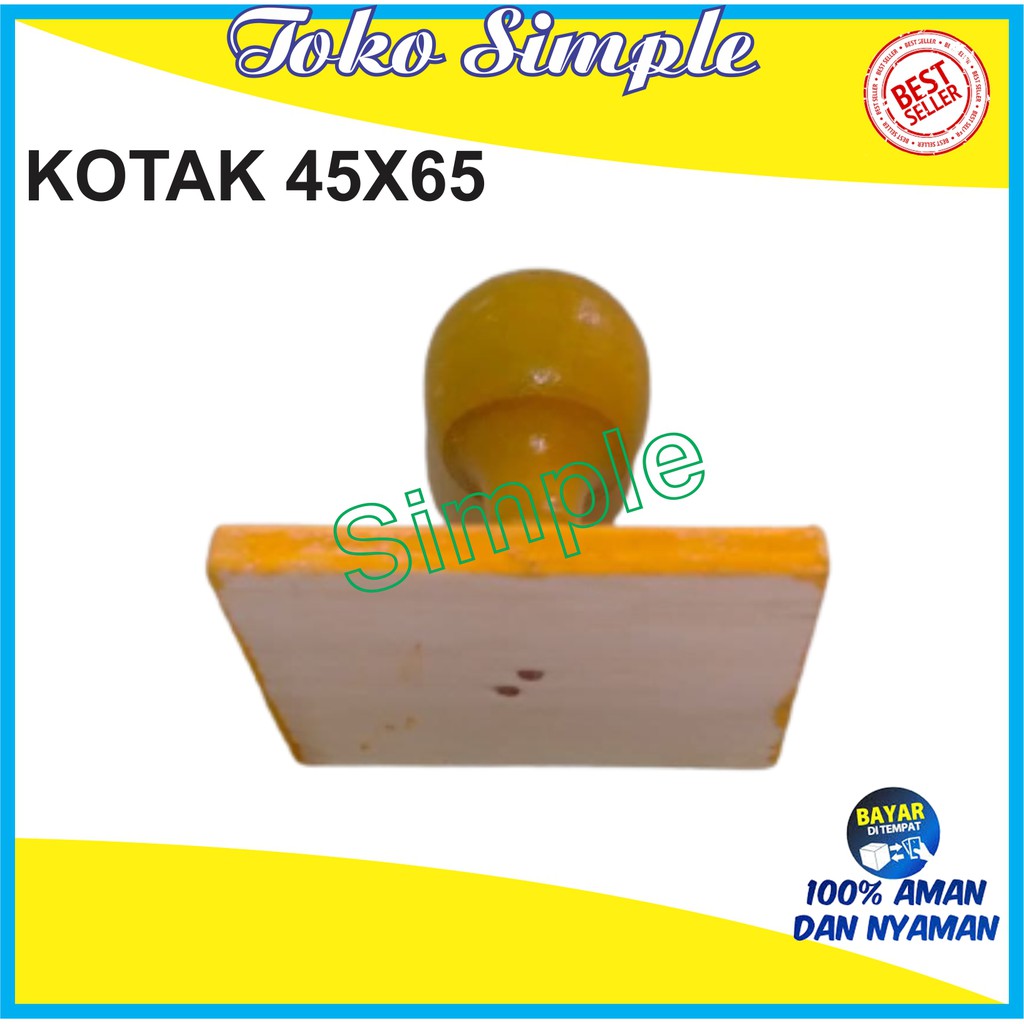 

GAGANG STEMPEL KAYU KOTAK 45X65 / GAGANG KAYU