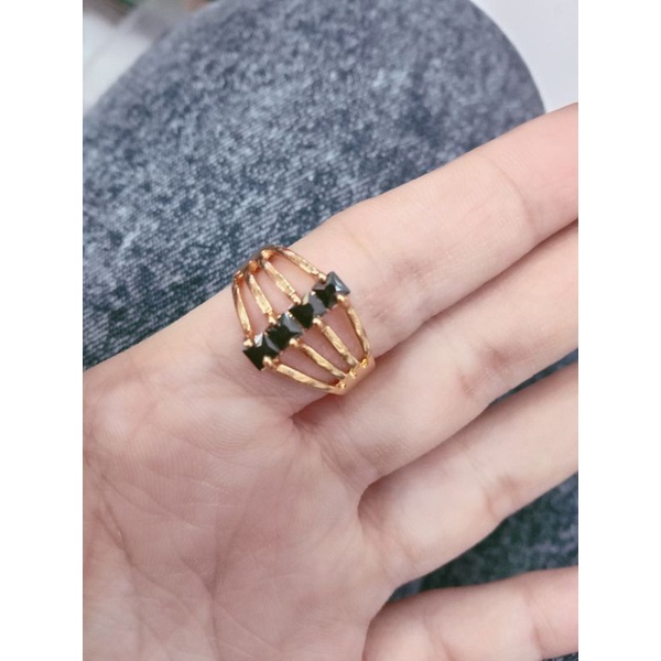 Cincin permata //cincin lapis emas //replika berlian //perhiasan wanita